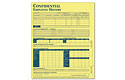 Employee History Folder Yellow